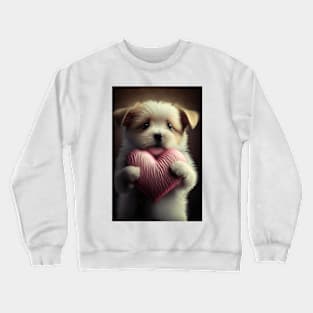 Valentine Puppy 2 Crewneck Sweatshirt